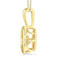 1/5 Ctw Diamond Emotion Pendant in 14K Yellow Gold with Chain