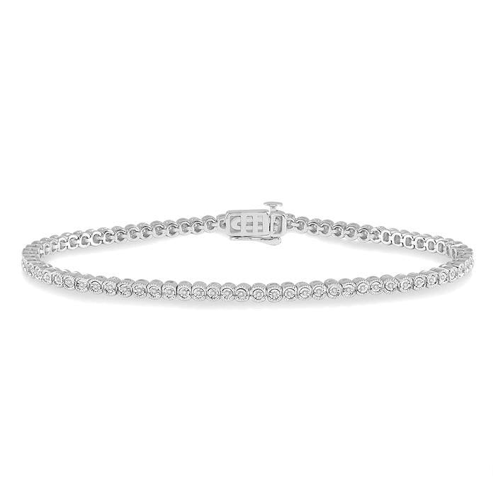 Illusion Diamond Tennis Bracelet