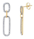 Diamond Link Dangle Earring