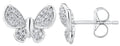 Diamond Pave Butterfly Earrings