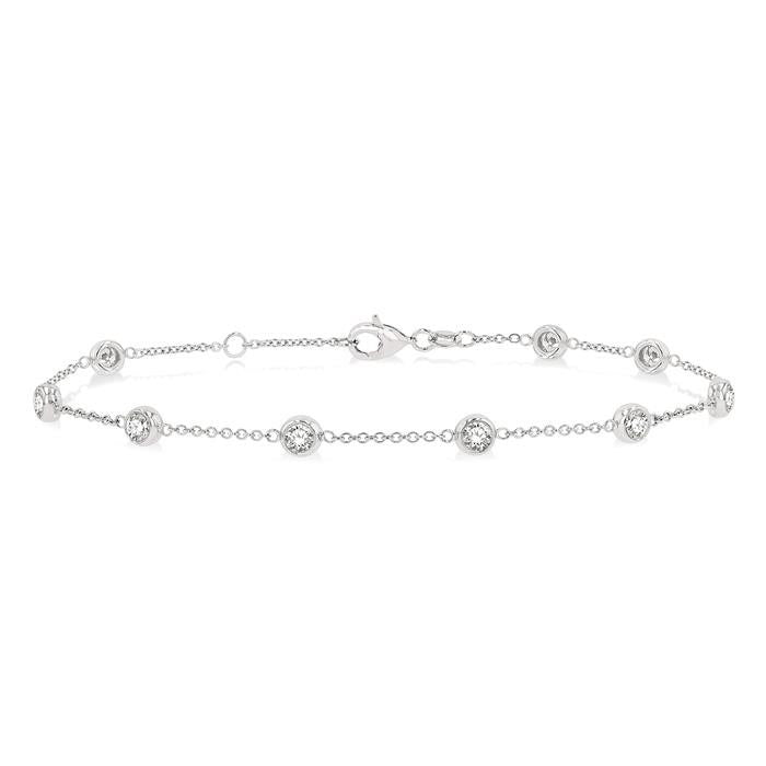 Roxanne Diamond Station Chain Bracelet