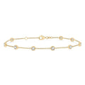 Rhea Diamond Station Chain Bracelet