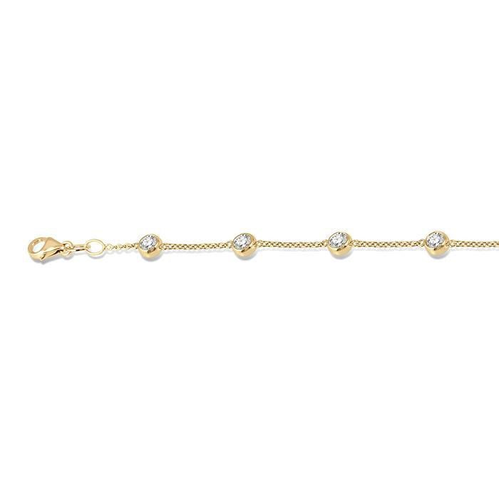 Rhea Diamond Station Chain Bracelet