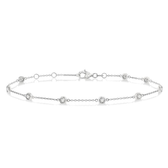 Nia Diamond Station Chain Bracelet