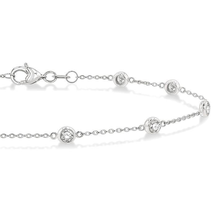 Nia Diamond Station Chain Bracelet