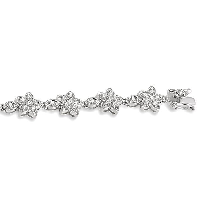 Flower Diamond Fashion Bracelet