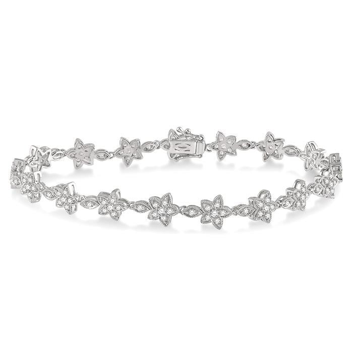 Flower Diamond Fashion Bracelet