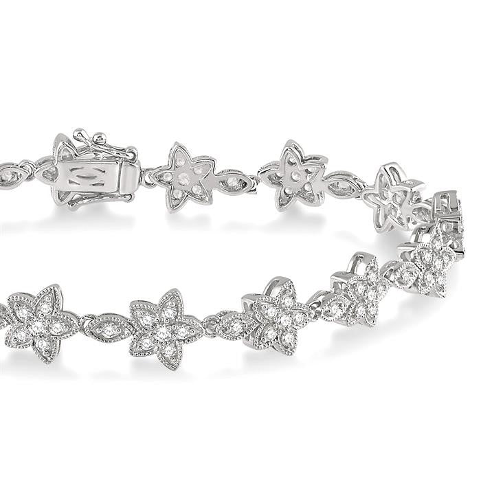 Flower Diamond Fashion Bracelet