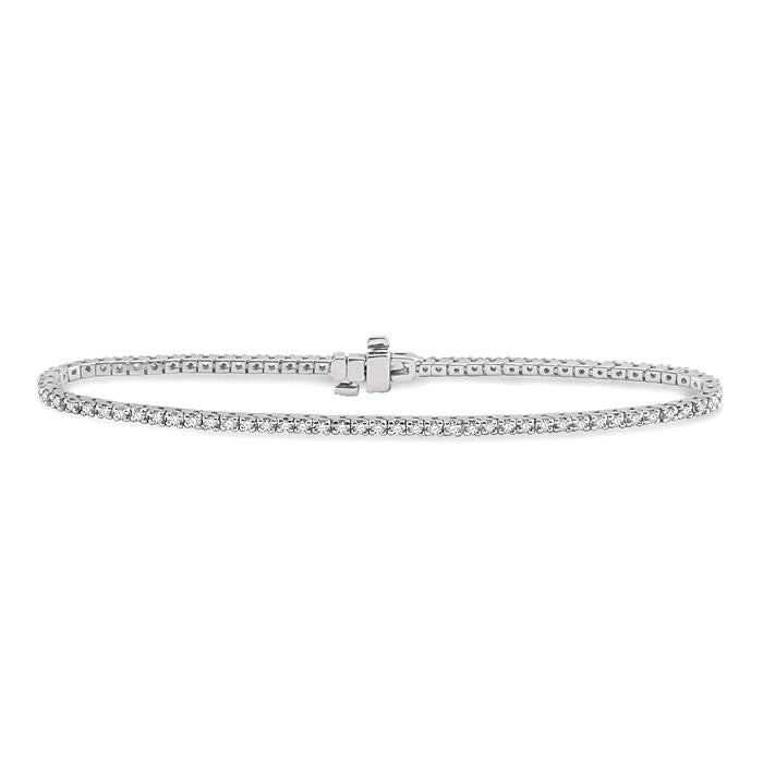 Silhouette Grove Diamond Tennis Bracelet