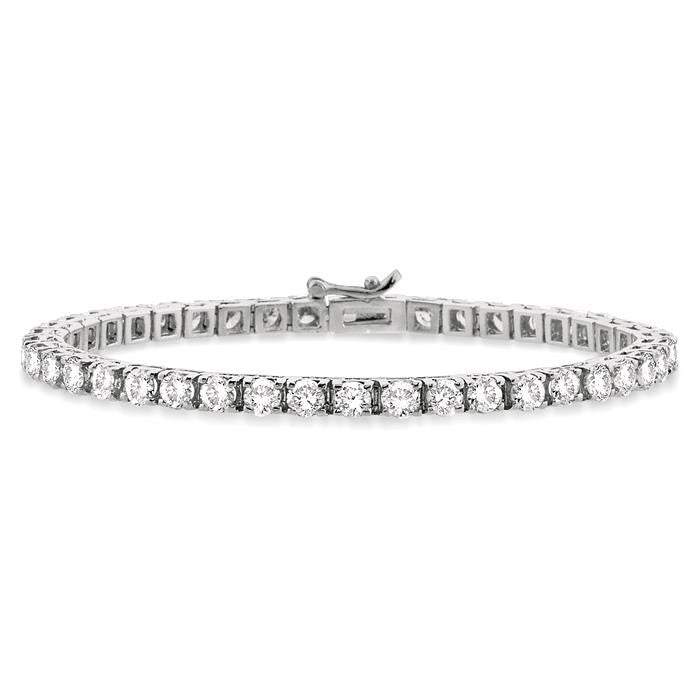 Eirene Halo Echo Diamond Tennis Bracelet
