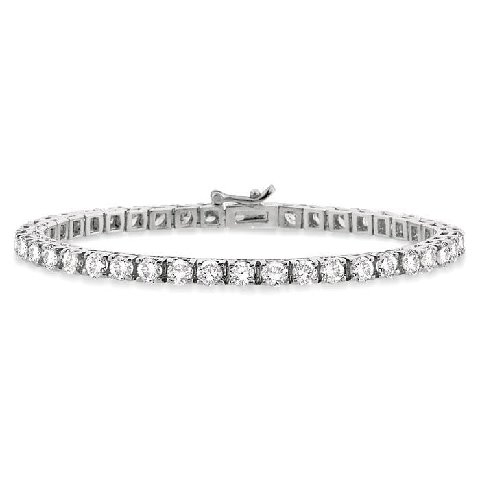 Eirene Halo Echo Diamond Tennis Bracelet