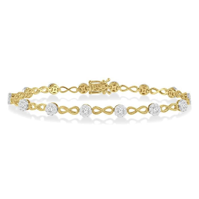 Shine Bright Diamond Infinity Link Bracelet
