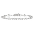 1 1/2 Ctw Shine Bright Round Cut Diamond Infinity Link Bracelet in 14K White Gold