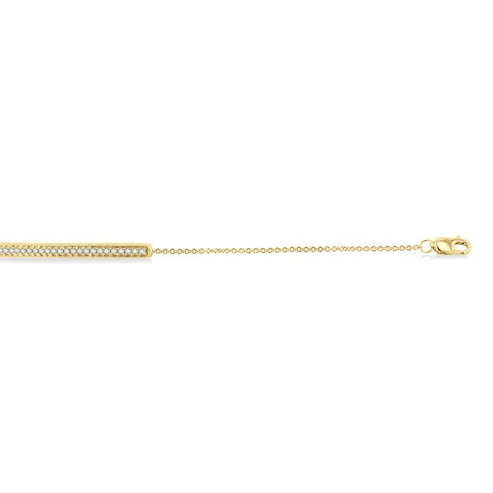 Bar Petite Diamond Fashion Chain Bracelet