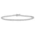 1 Ctw Round Cut Diamond Tennis Tulip Bracelet in 14K White Gold