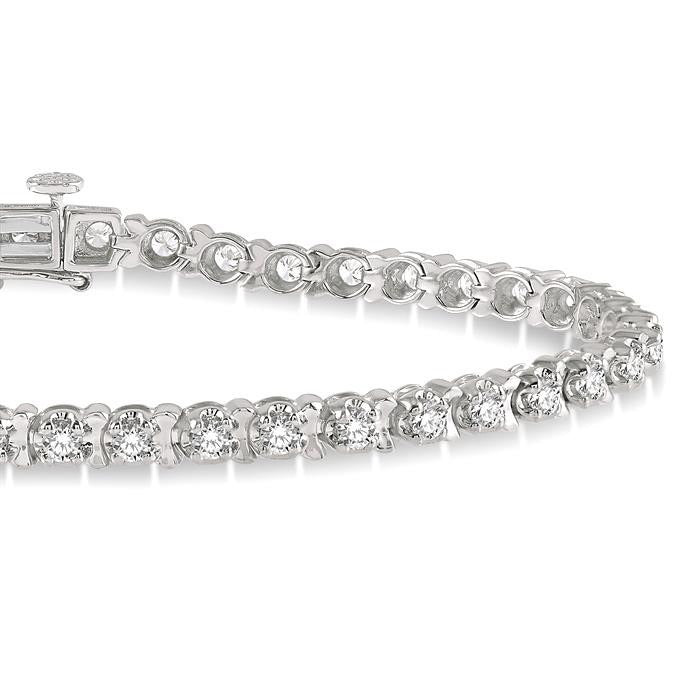Vesper Embrace Serenity Tulip Diamond Tennis Bracelet