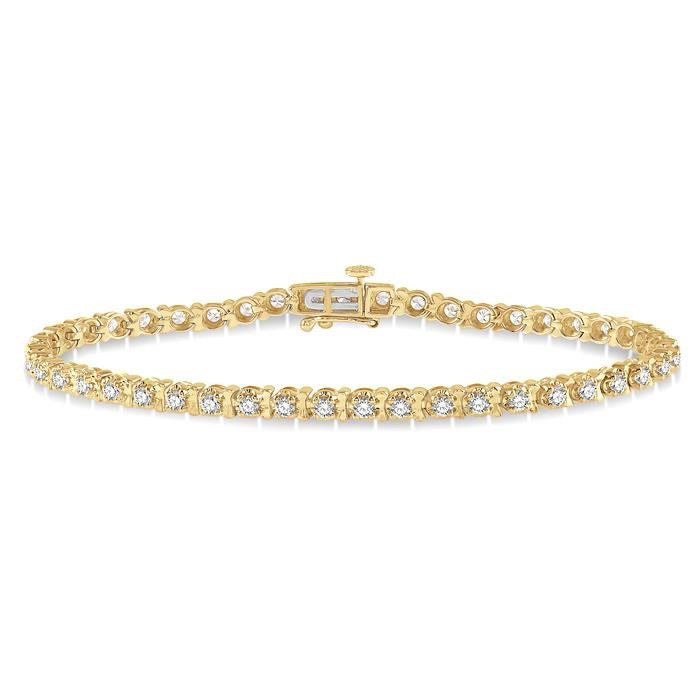 Calla Arcadia Haven Tulip Diamond Tennis Bracelet