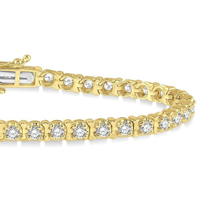 Calla Radiance Symphony Tulip Diamond Tennis Bracelet
