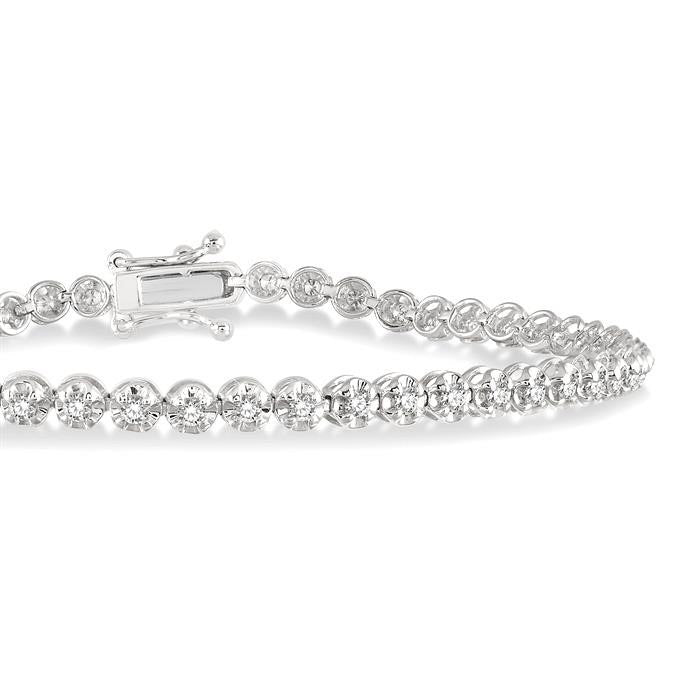 Zephyra Quarry Meadow Illusion Diamond Tennis Bracelet