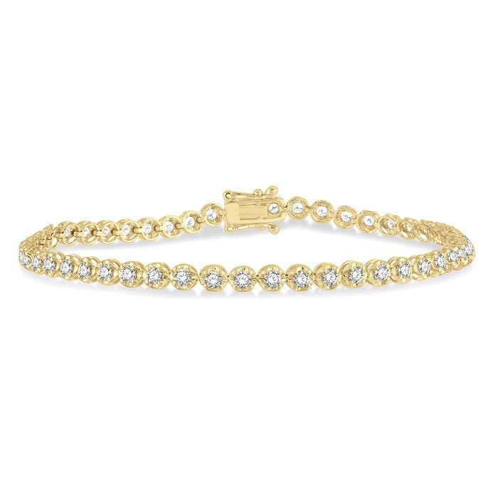 Aurelia Embrace Monarch Illusion Diamond Tennis Bracelet