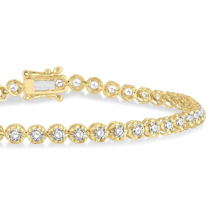 Aurelia Vista Meadow Illusion Diamond Tennis Bracelet