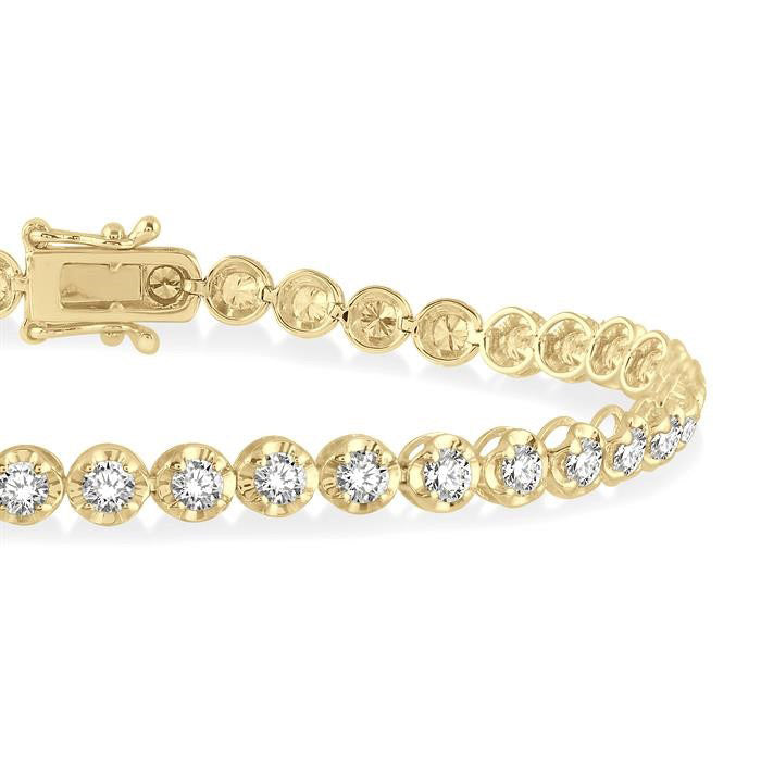 Solstice Whisper Monarch Illusion Diamond Tennis Bracelet