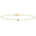 Bezel Set Petite Diamond Fashion Chain Bracelet