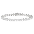 3 Ctw Shine Bright Round Cut Diamond Bracelet in 14K White Gold
