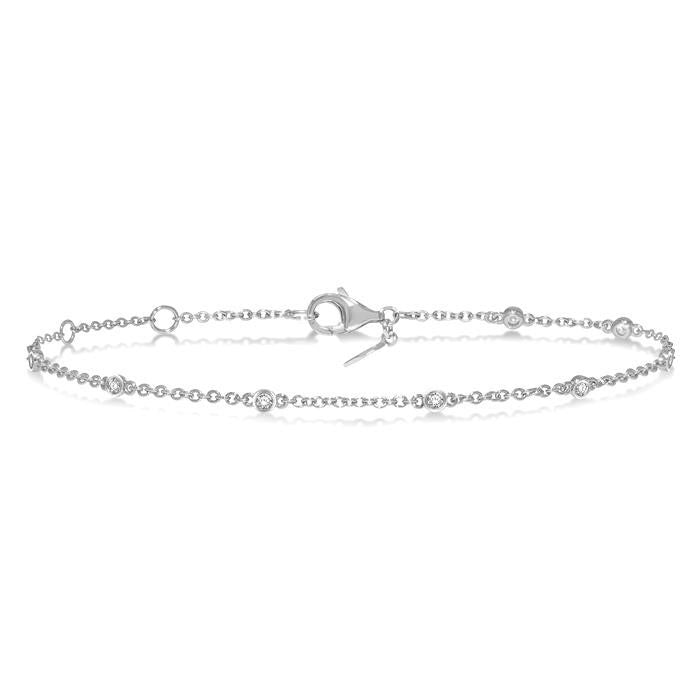 Becky Diamond Station Chain Bracelet