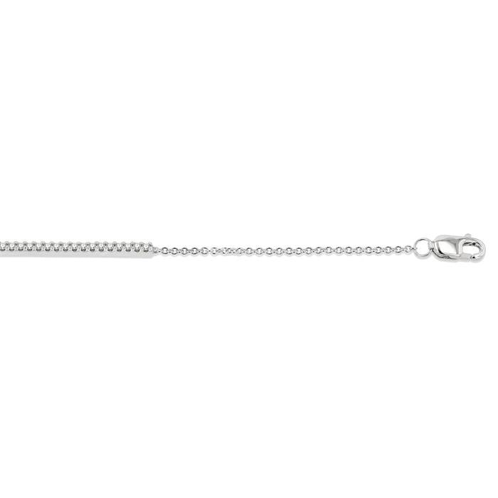 1/6 Ctw Round Cut Diamond Petite Bar Bracelet in 10K White Gold