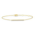 Bar Petite Diamond Fashion Chain Bracelet