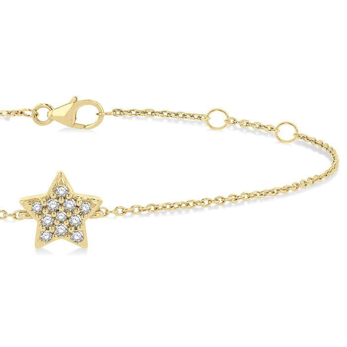 Star Petite Diamond Fashion Chain Bracelet