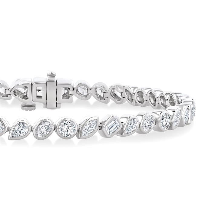 Mixed Shape Diamond Fashion Bracelet