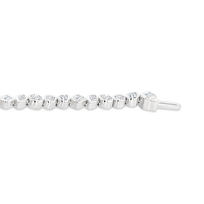 Mixed Shape Diamond Fashion Bracelet