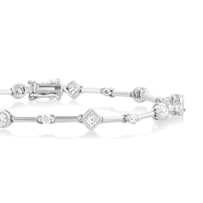 Mixed Shape Diamond Bracelet
