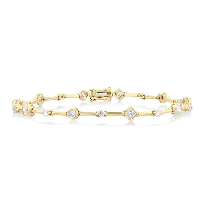 Mixed Shape Diamond Bracelet