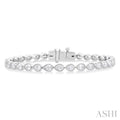 Elysian Harbor Meadow Pear Shape East West Bezel Set Diamond Tennis Bracelet