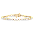 Seraph Chorus Serenity Emerald Shape East West Bezel Set Diamond Tennis Bracelet