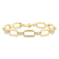 Paperclip Diamond Fashion Bracelet