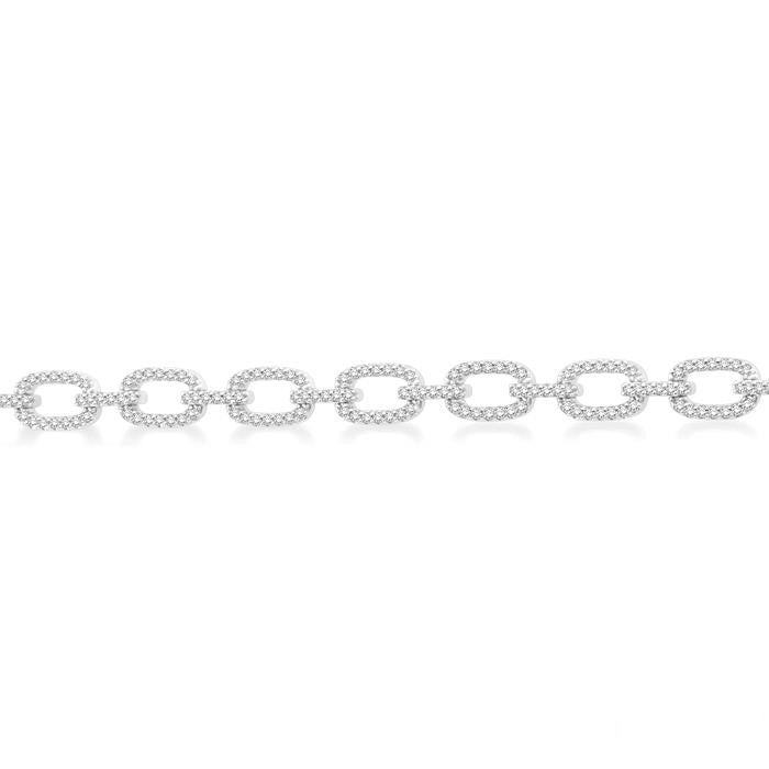 Paperclip Diamond Fashion Bracelet