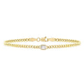 Emerald Shape Curb Diamond Fashion Bracelet