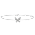 Butterfly Petite Diamond Fashion Chain Bracelet