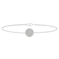 Circle Petite Diamond Fashion Chain Bracelet
