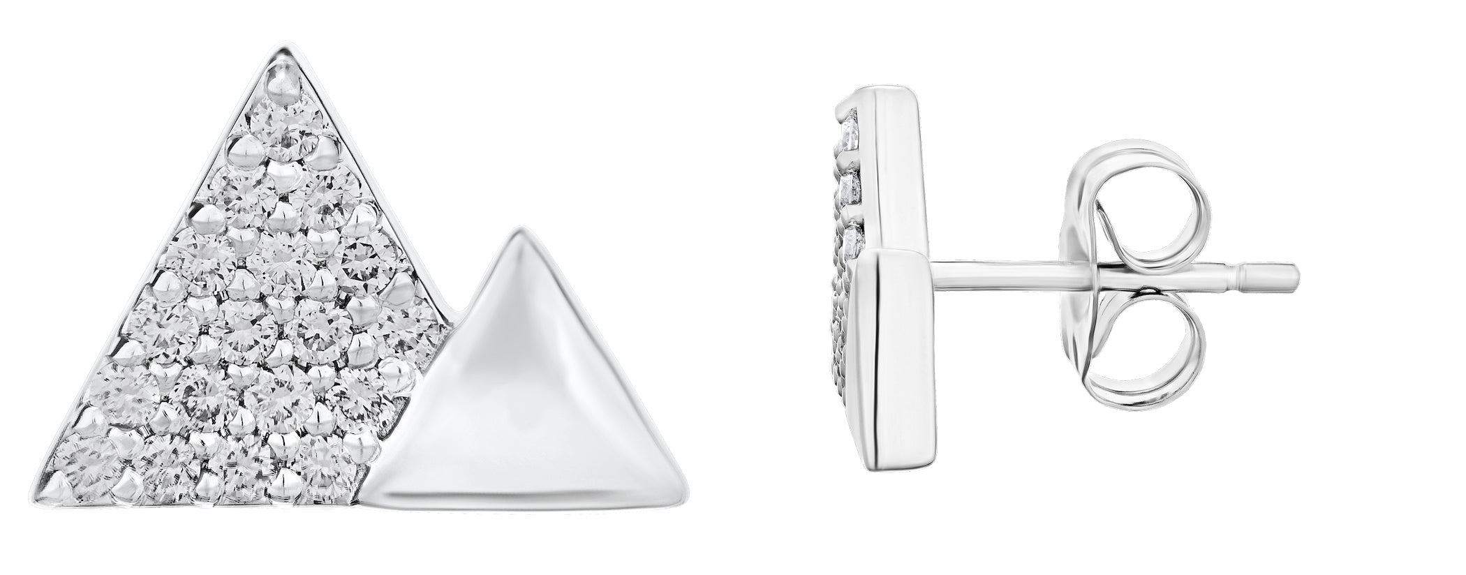 Diamond Pave Mountain Earring