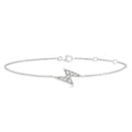 Lightning Bolt Petite Diamond Fashion Chain Bracelet