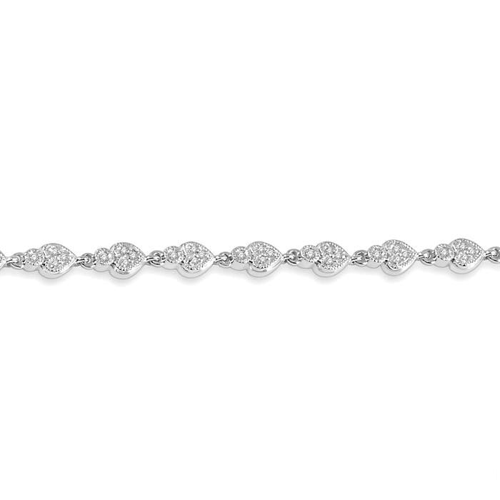 Heart Shape Diamond Bracelet