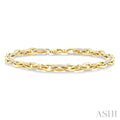 1 Ctw Round Cut Diamond Marquise Shape Open Link Bracelet in 14K Yellow Gold