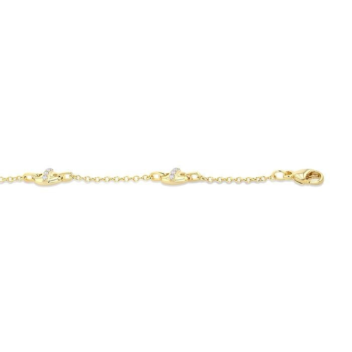 Mariner Link Diamond Station Bracelet