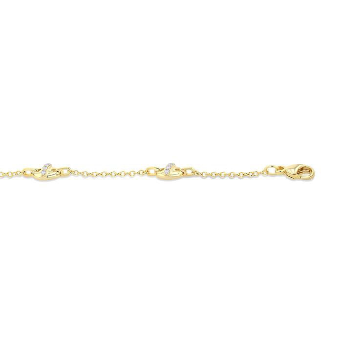 Mariner Link Diamond Station Bracelet