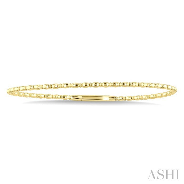 GoldFashion Flex Bangle in 14K Yellow Gold
